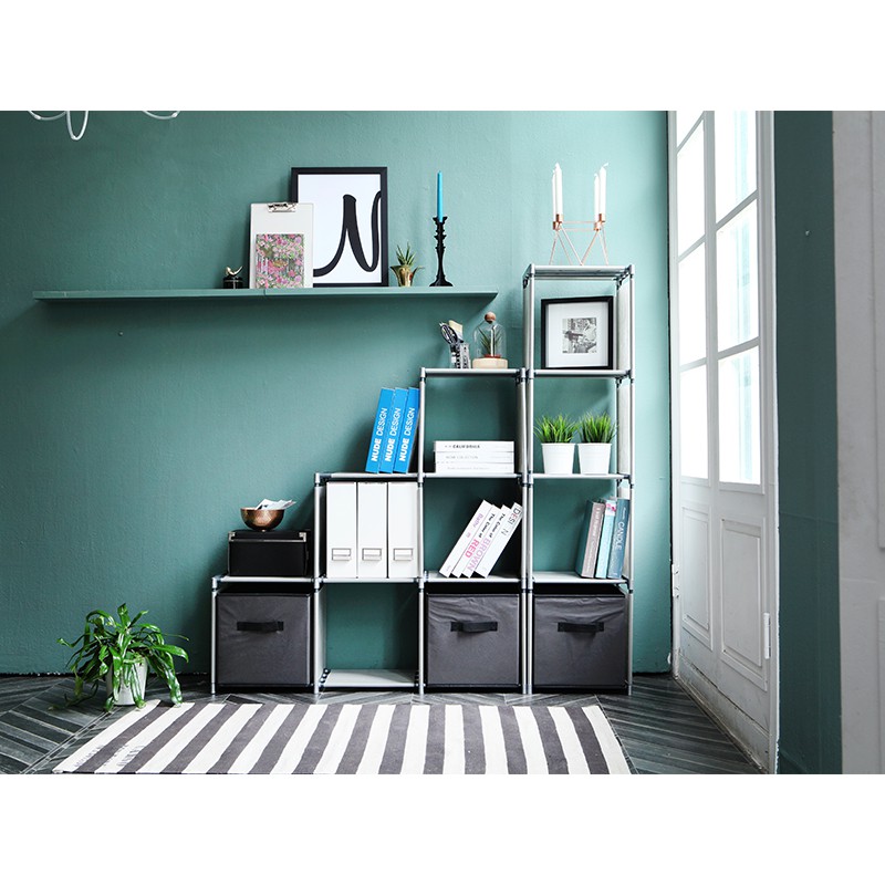 TỦ VẢI KHUNG SẮT CAO CẤP GHÉP 4 NGĂN - ROKY STORE - NỘI THẤT PHÒNG NGỦ