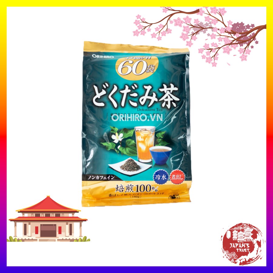 [Orihiro] Trà diếp cá thanh nhiệt thải độc Orihiro 60 gói - Giá tốt - Hàng chính hãng