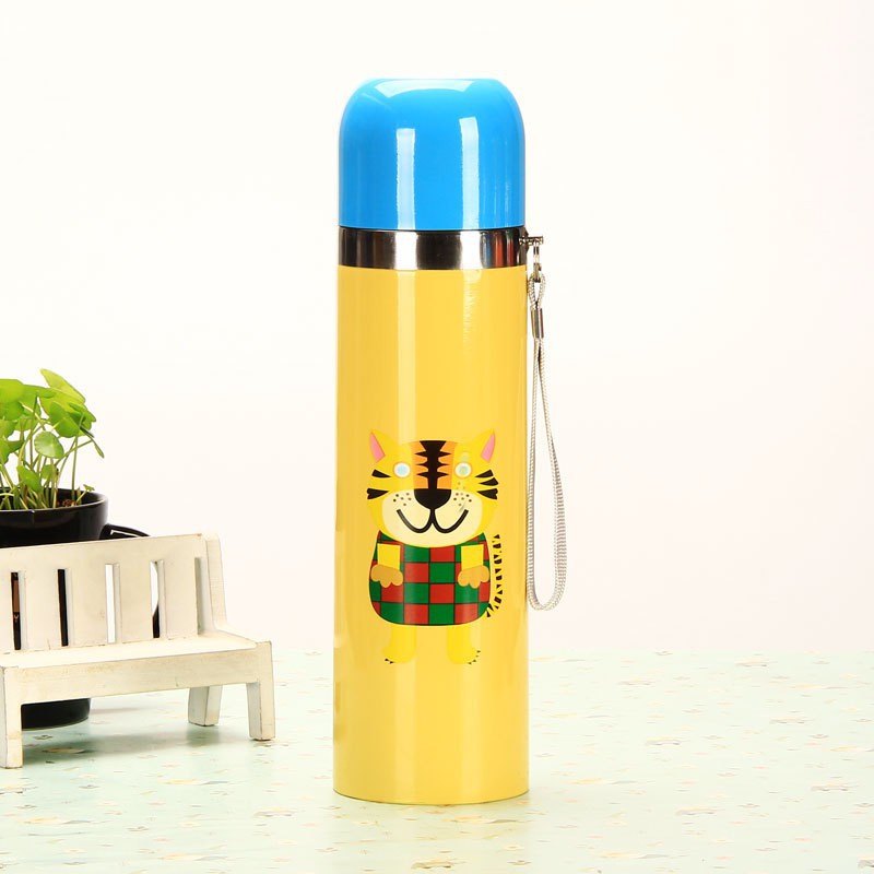 BÌNH GIỮ NHIỆT INOX NẮP TRÒN HÌNH THÚ 2019 500ML