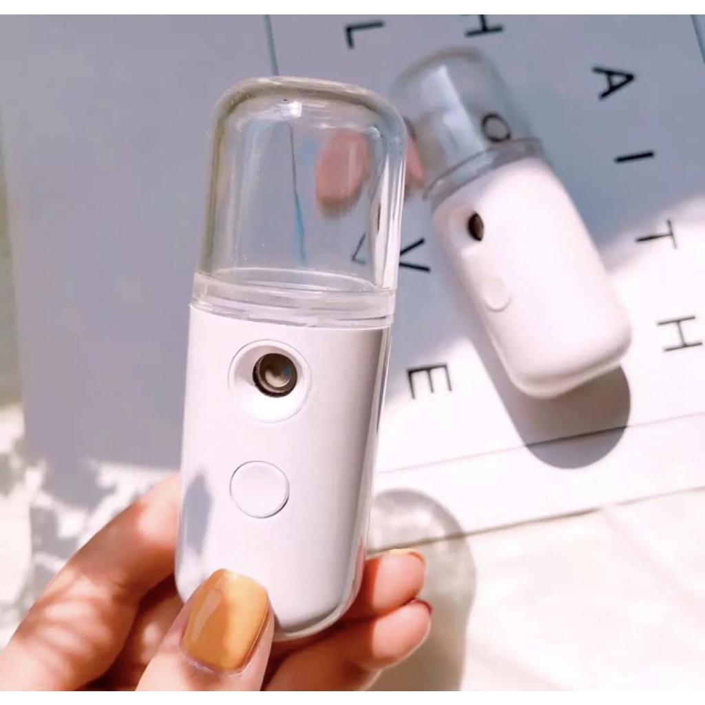 Máy Phun Sương Xông Hơi Mặt NaNo Mini Cầm Tay Hỗ Trợ Dưỡng Da Cấp Nước Tối Đa