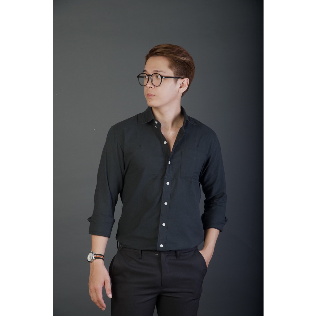 Áo Sơ Mi Nam Dài Tay GU CHẤT, Vải Oxford Cao Cấp, Có Túi Sang Trọng, Form Slim Fit - GUSM04