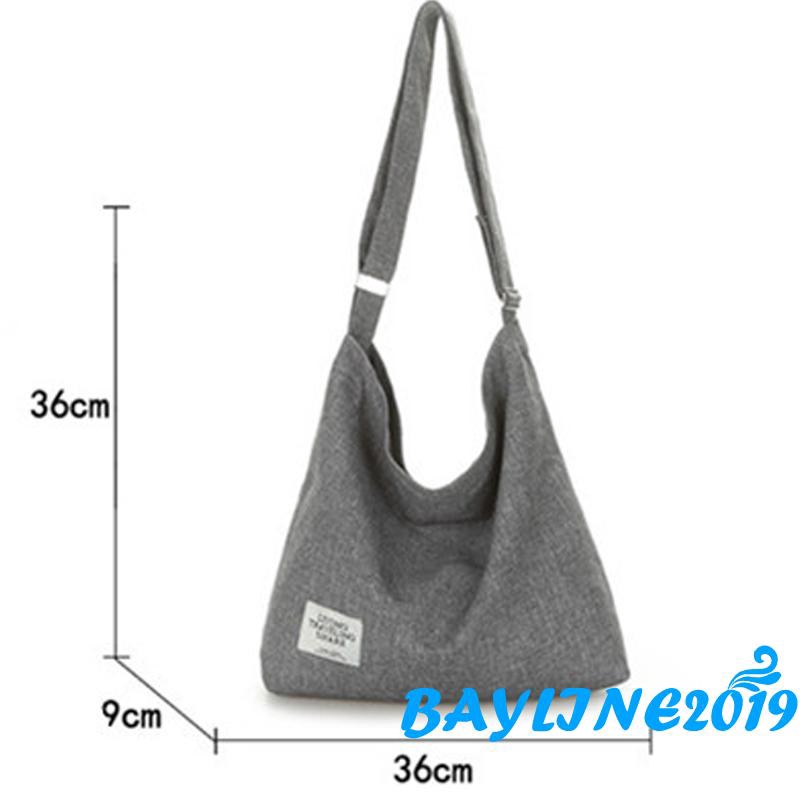 Túi đeo chéo vải canvas thời trang Hàn Quốc cho nữ