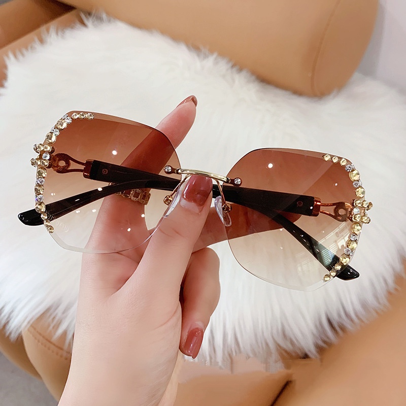 Kính Mát Nữ Không Gọng Chống Tia UV Sự Bảo Vệ