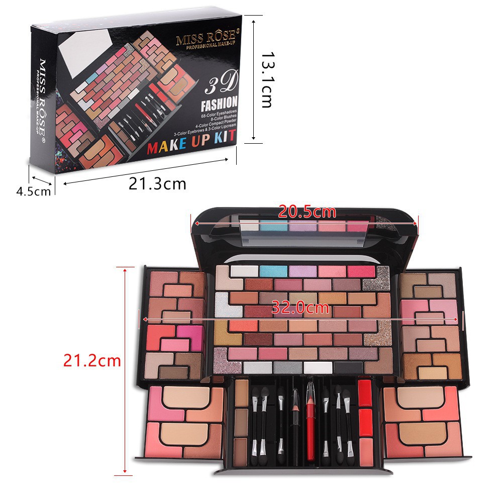 [Hàng mới về] Bộ trang điểm chuyên dụng thiết kế mê cung khối Miss Rose | BigBuy360 - bigbuy360.vn
