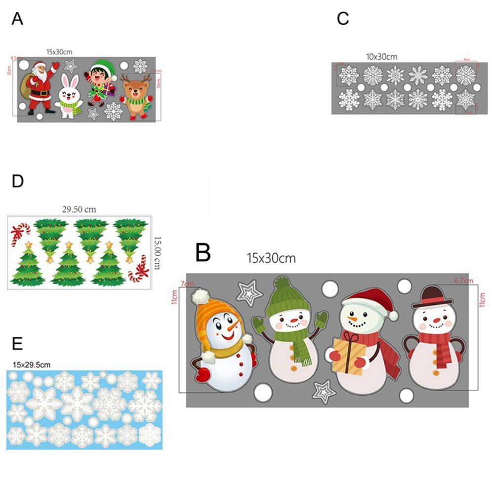 Miếng Dán Cửa Kính TAYLOR1 Hình Ông Già Noel / Người Tuyết Trang Trí Năm Mới