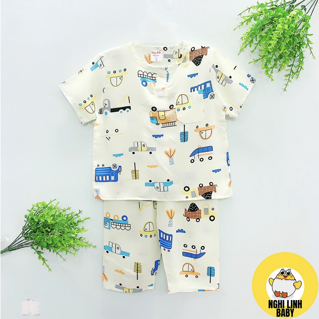 Đồ tone/tole bé trai, kiểu tay ngắn quần dài nhiều mẫu đẹp cho bé từ 9kg đến 36kg - Nghi Linh Baby