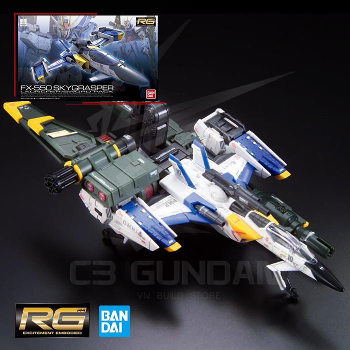 MÔ HÌNH GUNDAM RG 06 1/144 FX550 SKYGRASPER BANDAI GUNDAM SEED