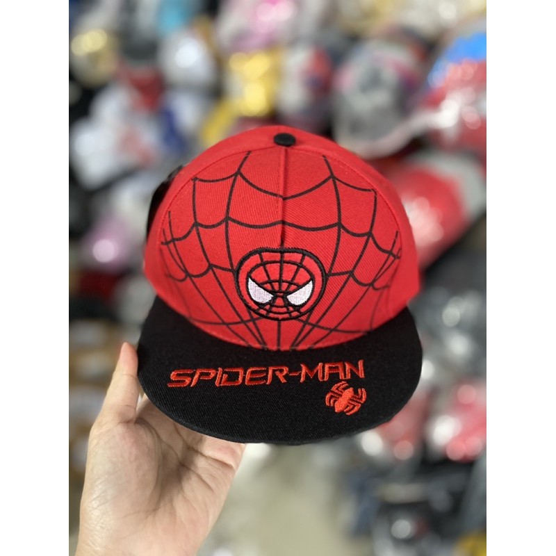 Mũ hiphop Spiderman chipi cho bé trai 2-6 tuổi