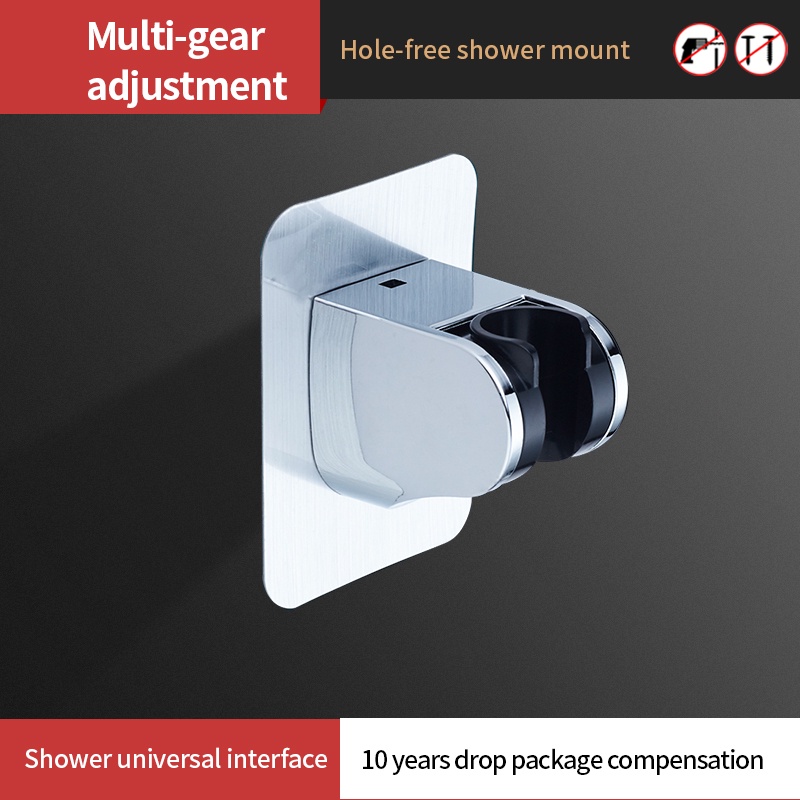 Kẹp giữ treo vòi hoa sen XINKUNLONG kiểu giác hút tường không cần khoan lỗ điều chỉnh được dành cho phòng tắm