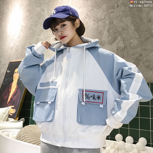 🎆𝐃𝐮̀ 𝟐 𝐋𝐨̛́𝐩🎆 Áo Khoác Dù Phối Tay Túi Hộp (Kèm Video, Hình Thật) | BigBuy360 - bigbuy360.vn