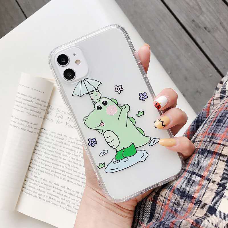 Ốp điện thoại mềm họa tiết khủng long chống sốc cho iPhone 6 6s 7 8 Plus 11 Pro Max X XS Max XR 5 5S SE 2020 | BigBuy360 - bigbuy360.vn