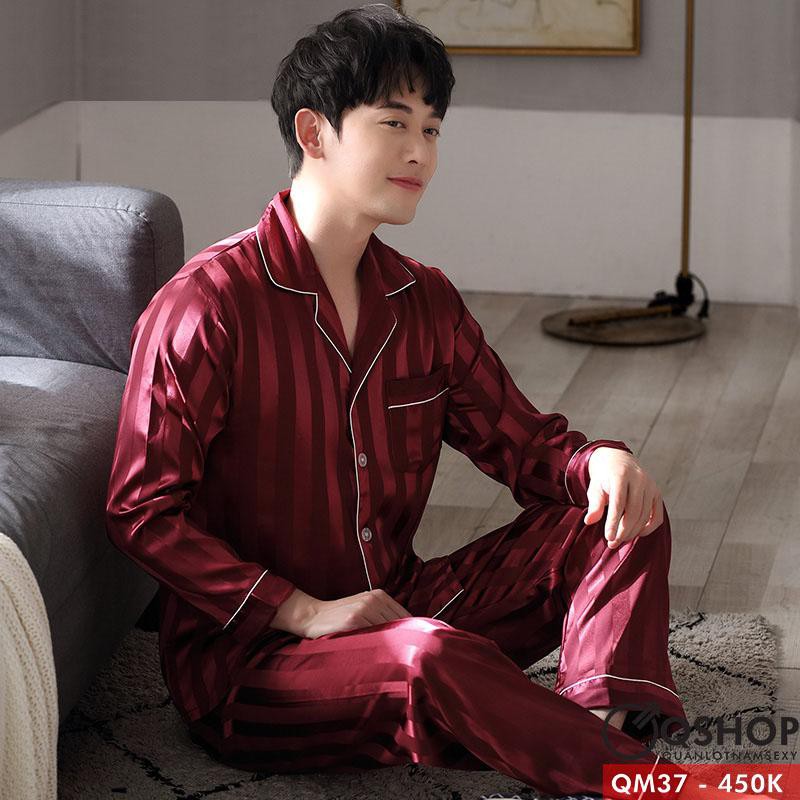 [SALE] BỘ ĐỒ NGỦ PIJAMA NAM CAO CẤP QM37