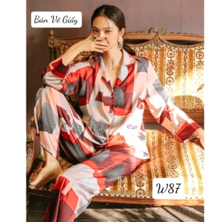 BẢN VẼ GIẤY (W87) TỰ MAY BỘ ĐỒ PIJAMA NỮ (SIZE S-L)