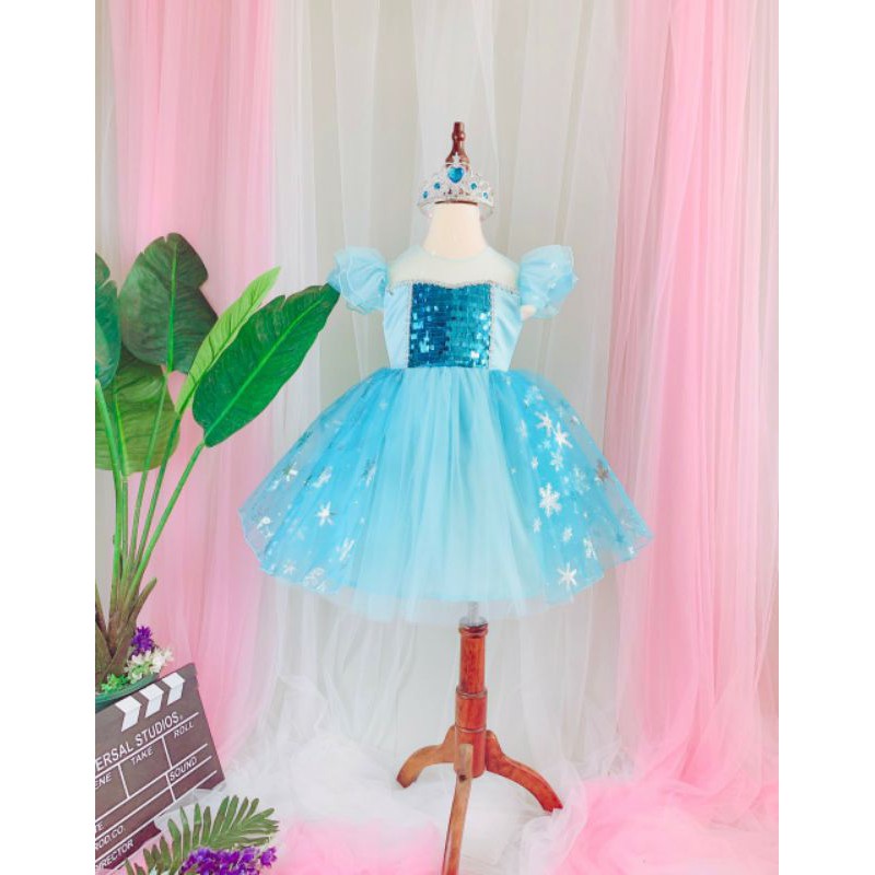 đầm elsa kimsa kèm phụ kiện