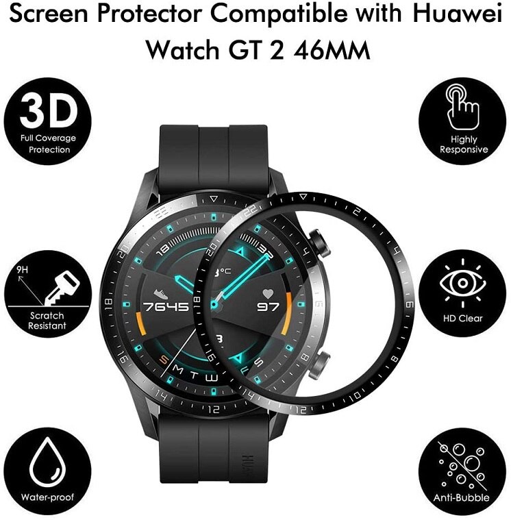 Miếng Dán Bảo Vệ Toàn Màn Hình Dành Cho Đồng Hồ Thông Minh Huawei GT2 46mm