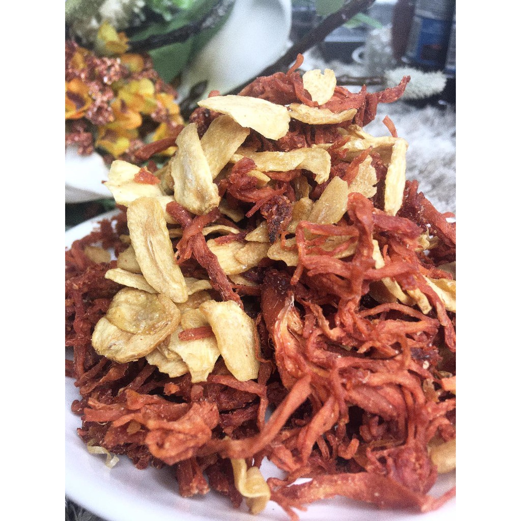 (300Gr) Khô Heo Cháy Tỏi Lát (Thịt lợn cháy tỏi ) hủ Pet Sharefood (free ship) | BigBuy360 - bigbuy360.vn