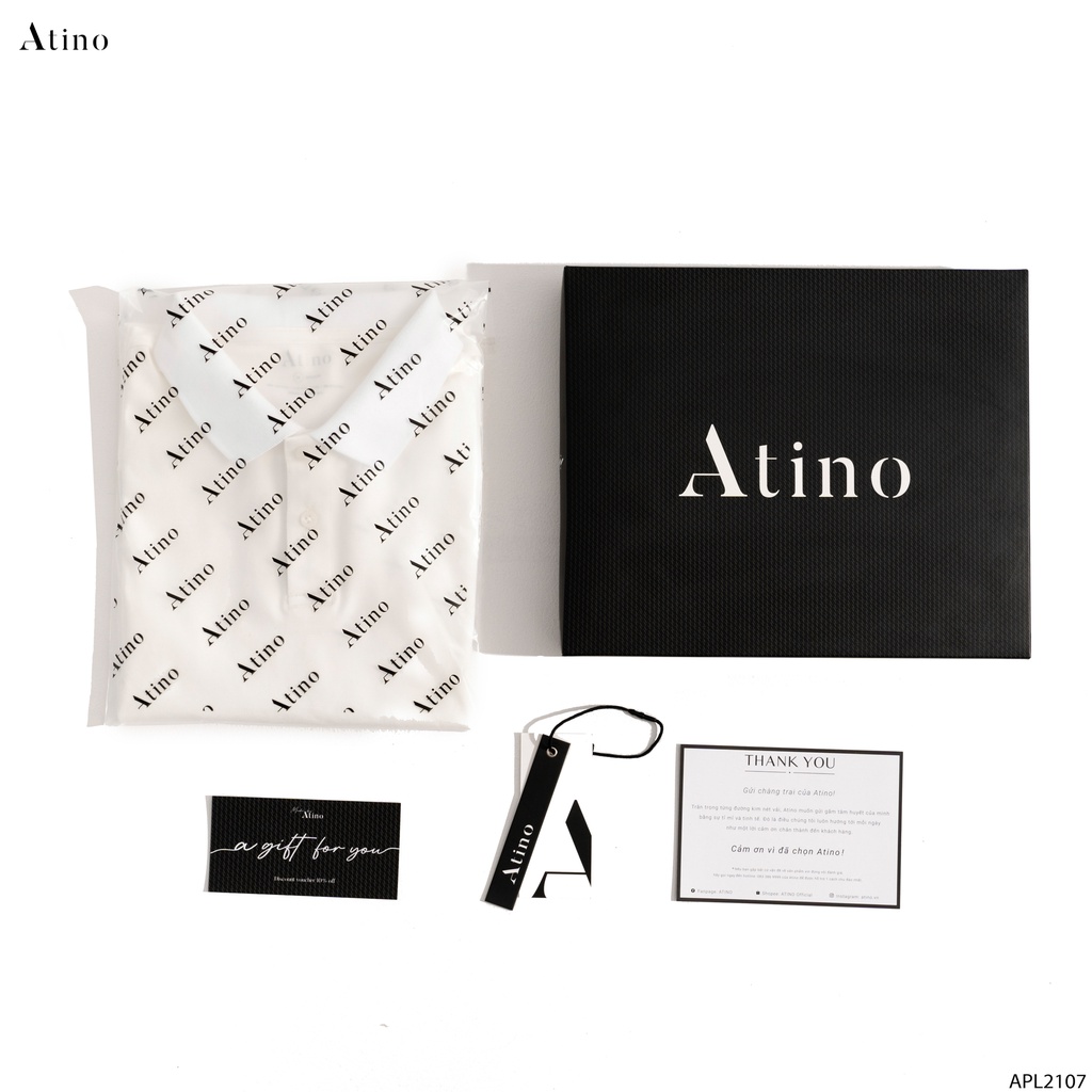Hộp đựng sản phẩm ATINO kèm thư cảm ơn