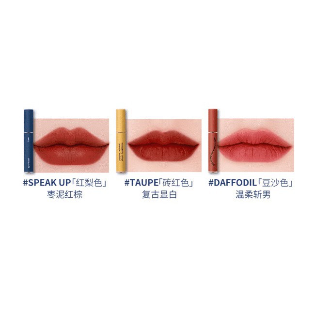 [CHÍNH HÃNG] -[CHUẨN AUTH]  SON 3CE  Velvet Lip Tint Vỏ Xanh-Vỏ Vàng-Vỏ Đỏ, Color Of The Year - Hot trend 2020