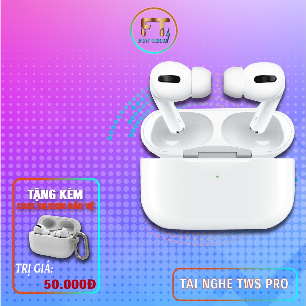 Tai nghe không dây, TWS Pro, tai nghe bluetooth phiên bản cao cấp nhất,chống ồn,định vị,đổi tên,Cảm ứng nhạy,Tặng kèm ốp