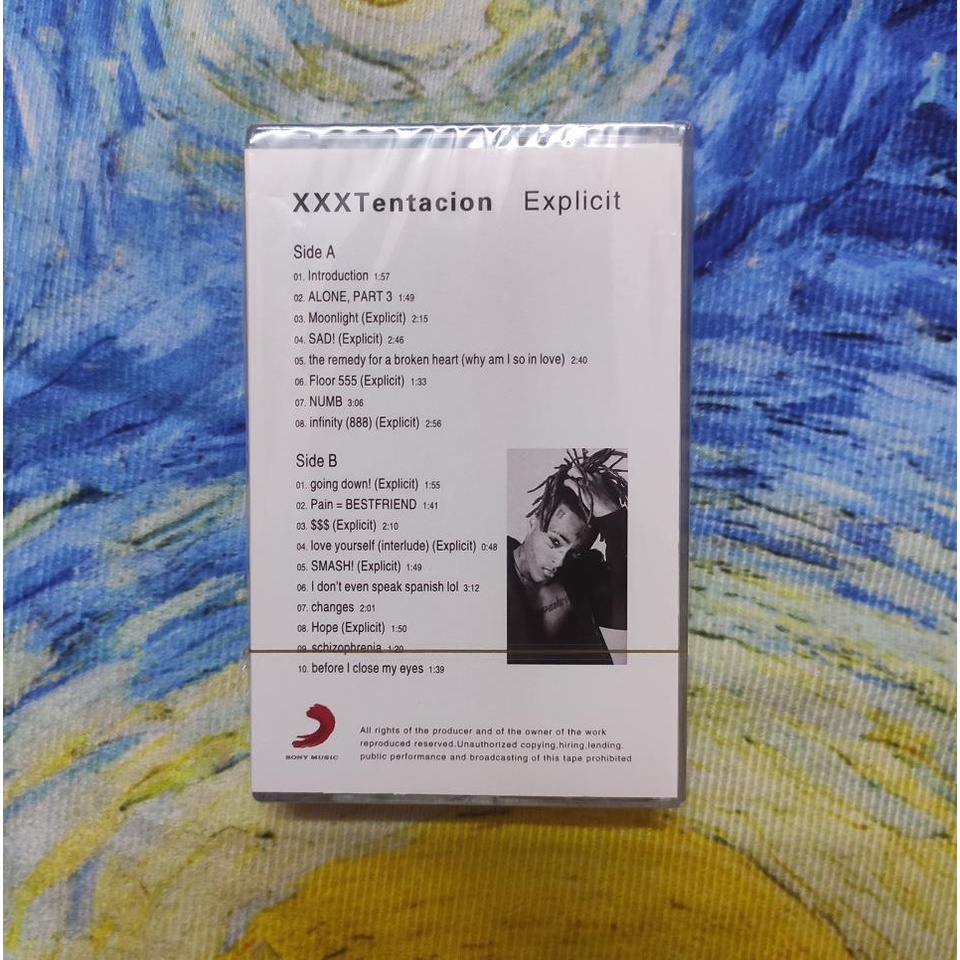 Xxxtentacion Hoàn Toàn Mới -?  album cassette Cao Cấp Bịt Kín