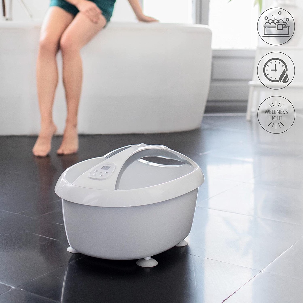 Bồn ngâm châm Medisana FS888 Premium Foot Spa thư giản giảm căng thẳng [nhập Đức chính hãng]