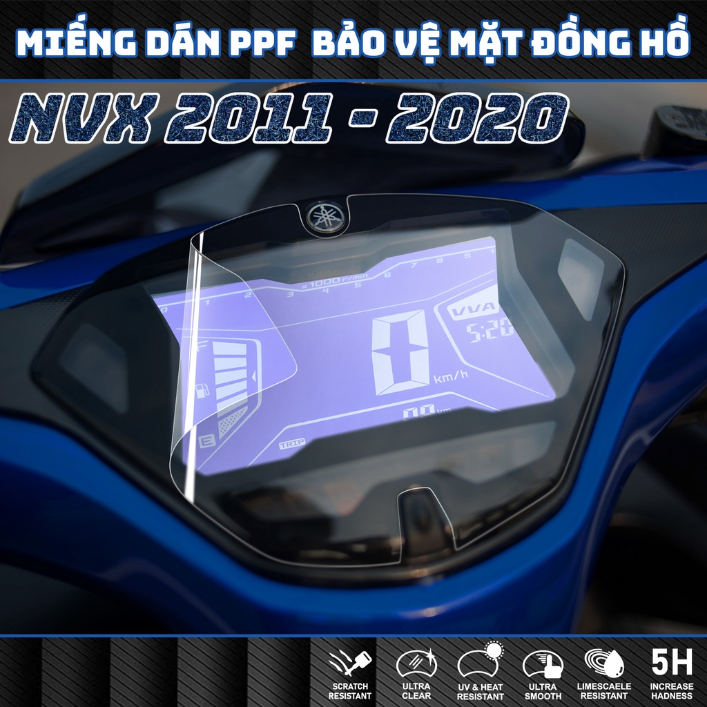 YAMAHA NVX Miếng dán PPF cho mặt đồng hồ xe NVX 2011 - 2020 bảo vệ mặt đồng hồ xe NVX 2011 - 2020