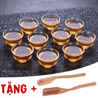 Chén Thủy Tinh Uống Trà dung tích 35 ml