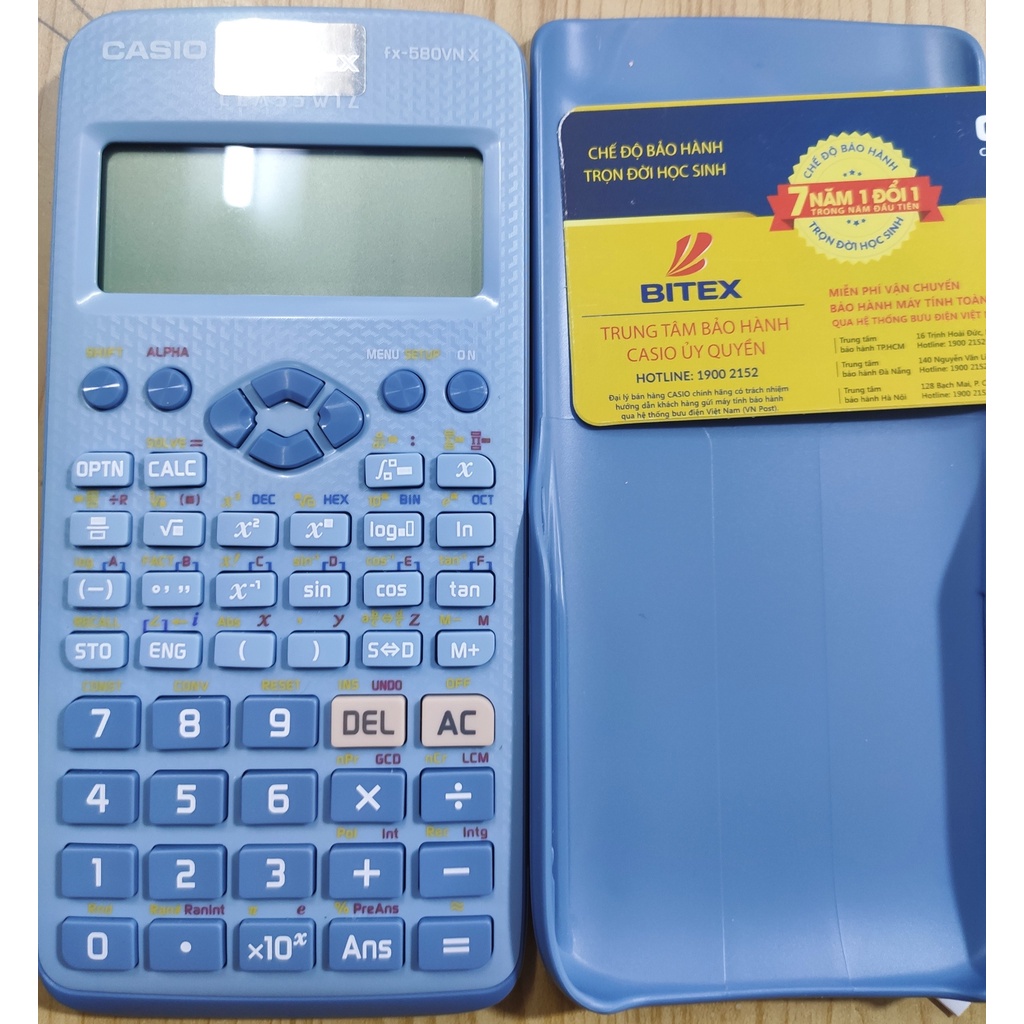 Máy tính casio 580vnx và 570 plus II