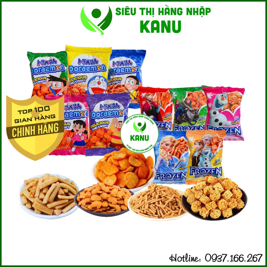 Combo 5 gói] Snack mix nhiều vị Doremon/ Elsa cho bé, đồ ăn vặt ...