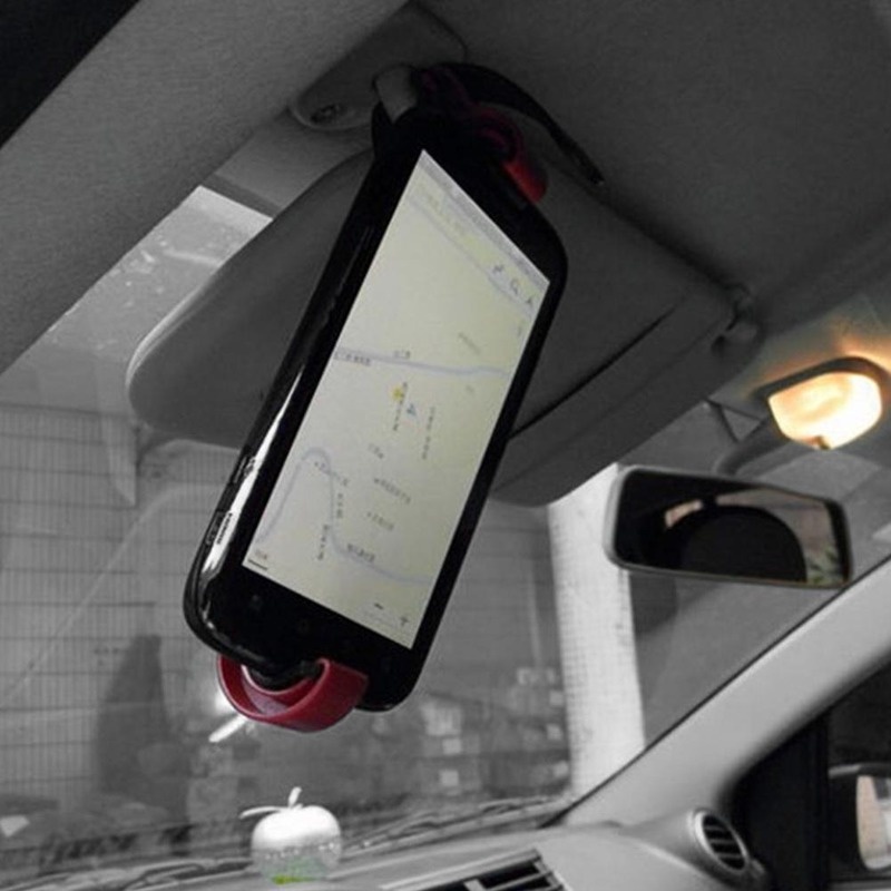 Giá Đỡ Điện Thoại/ Thiết Bị Định Vị GPS Chống Trượt Bằng ABS Gắn Vô Lăng Xe Hơi