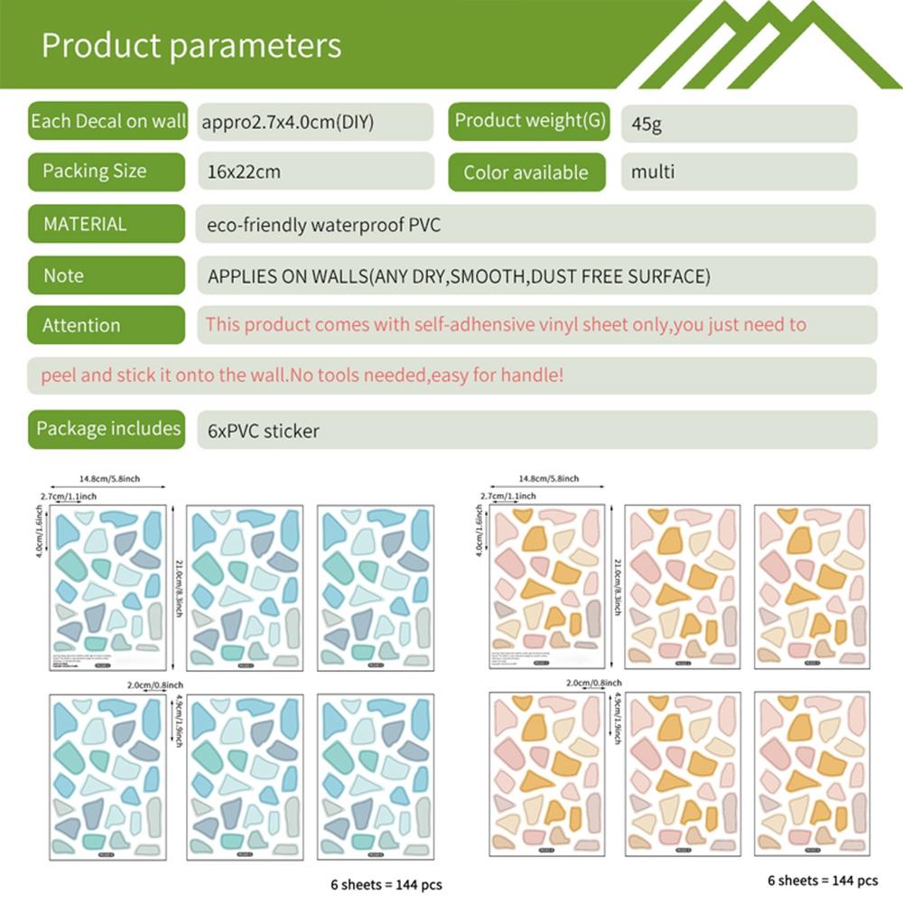 Miếng Dán Tường PVC Hình Terrazzo Màu Sắc|Phụ Kiện Trang Trí Nhà Cửa Độc Đáo Sáng Tạo