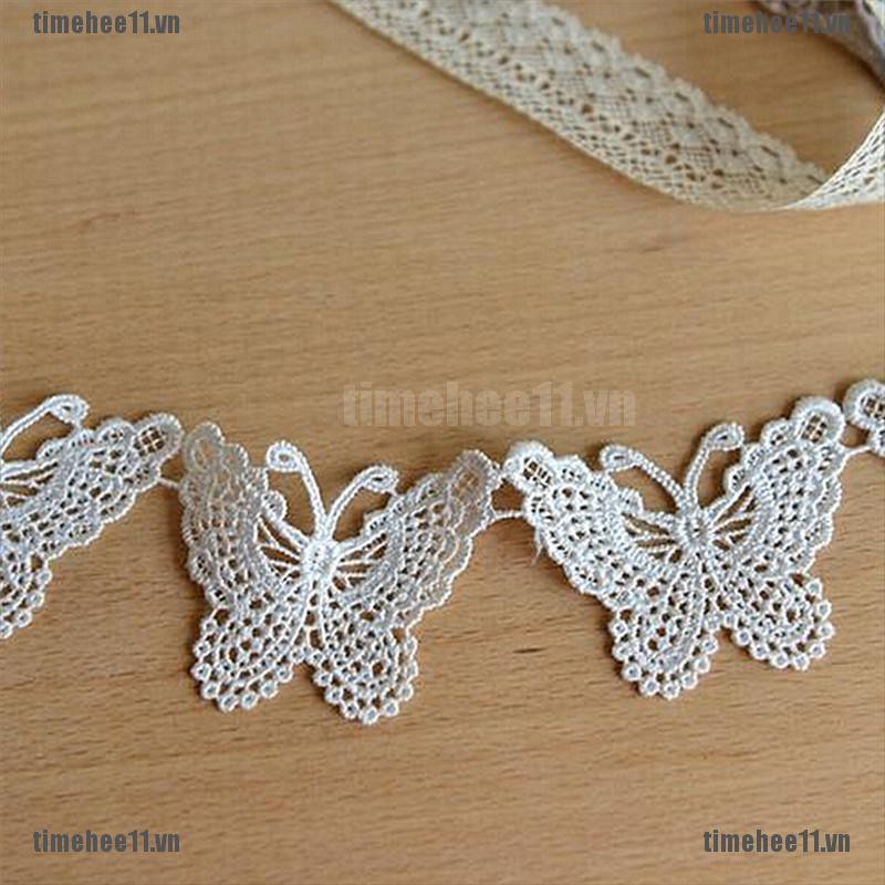 Sticker Ủi Thêu Ren Hình Bướm Cho Đám Cưới
