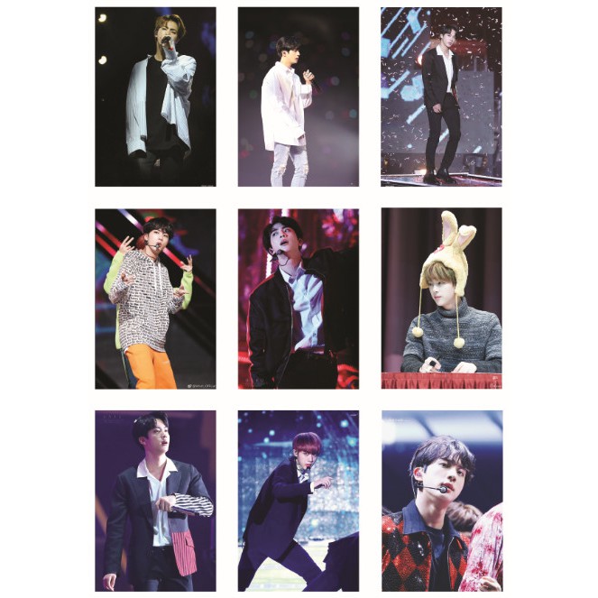 Lomo card ảnh thành viên BTS JIN on stage full 72 ảnh