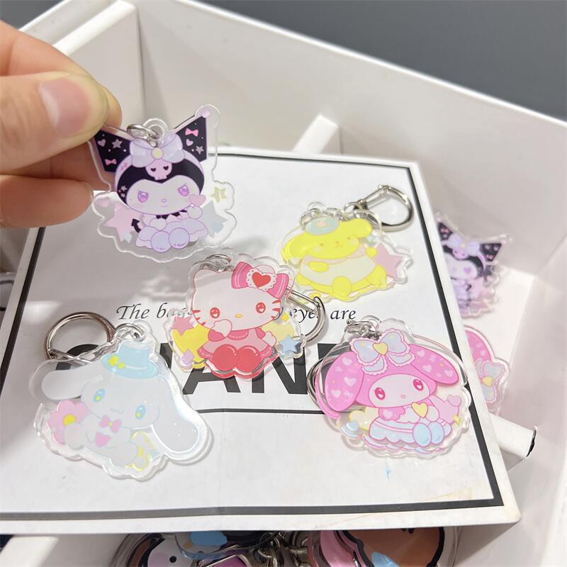 Móc Khóa Nhựa Acrylic Hình Kuromi Hoạt Hình Đáng Yêu