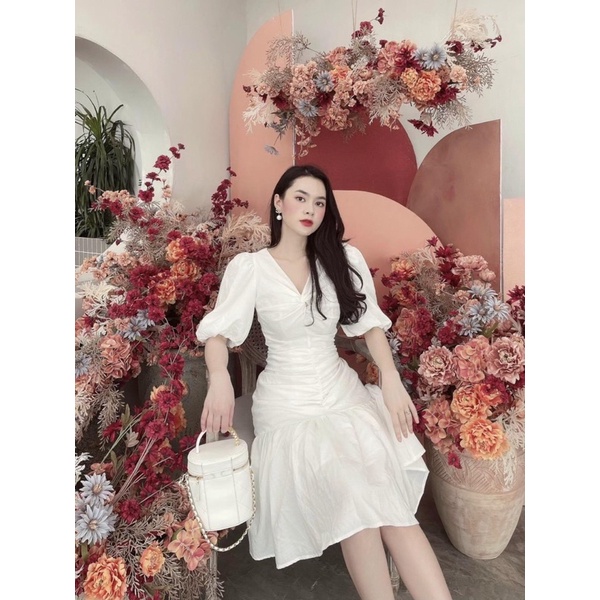 💥sỉ💥váy xanh-trắng cho con ti đuôi cá hàng đẹp