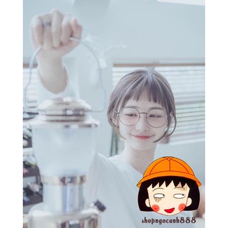 Tóc giả mái ngố thưa cao cấp - hình thật