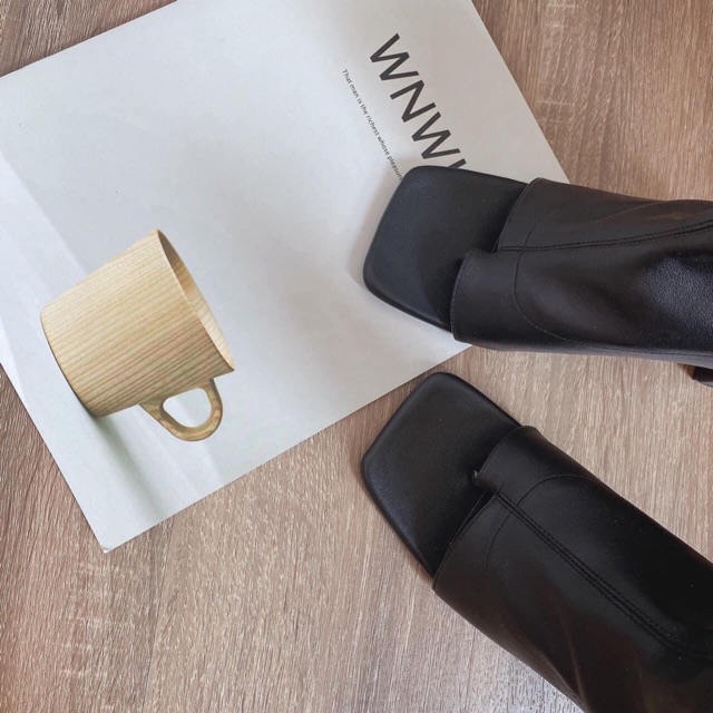 Giày boot bốt da siêu ngầu gót 7p da mịn đen, trắng, nâu | BigBuy360 - bigbuy360.vn