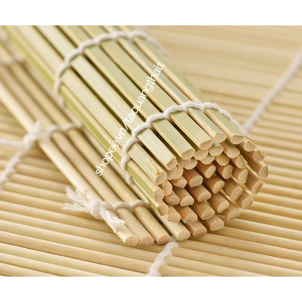 Mành Tre Cuộn Kimbap Sushi Rong Biển Hàn Quốc, Chiếu Cuốn Cơm Coopmart Không Hóa Chất Bền Chặt Có Thể Tái Sử Dụng