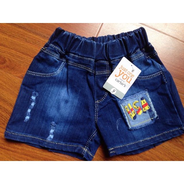 Quần short jean cho bé trai