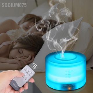 Sodium075 Remote Control 500ML Ultrasonic Air Humidifier 7 Color LED Lights Aroma Diffuser