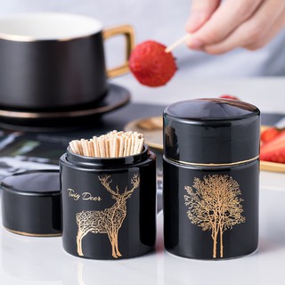 Ống đựng tăm bằng sứ