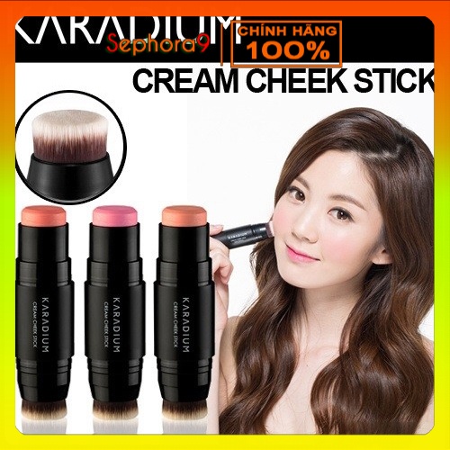 Phấn má hồng thỏi dễ sử dụng Karadium Cream Cheek Stick