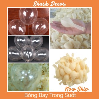 (Siêu Dày) Sỉ bóng bay trong suốt trang trí 12 inch to dày đẹp( 50 quả)