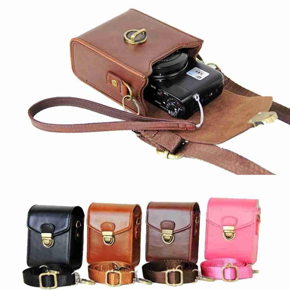 Túi Da Pu Đựng Máy Ảnh Canon Đa Năng Bảo Vệ Tiện Dụng