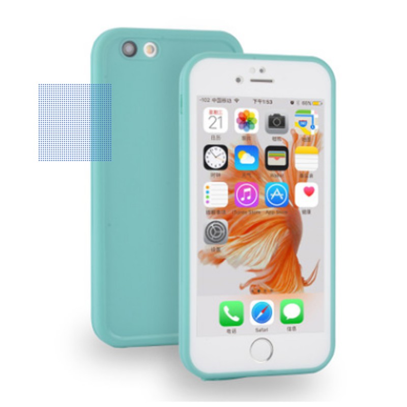 Ốp điện thoại silicone chống thấm nước màu trơn cá tính cho Iphone 5/6/6plus/8/X
