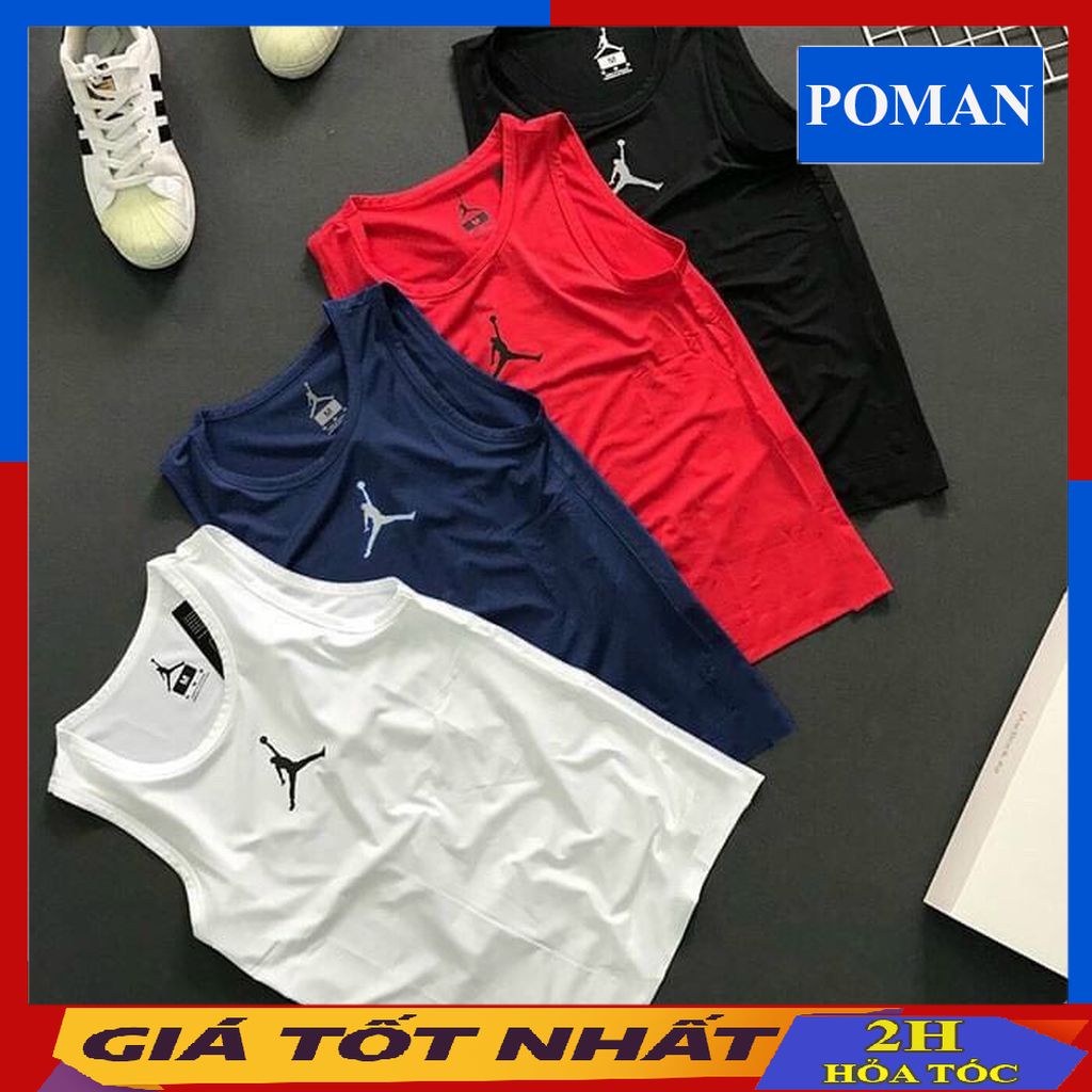 Áo ba lỗ nam thể thao thun lạnh, áo 3 lỗ thể thao tanktop tập gym hình bóng chày A3L02- PROMAN