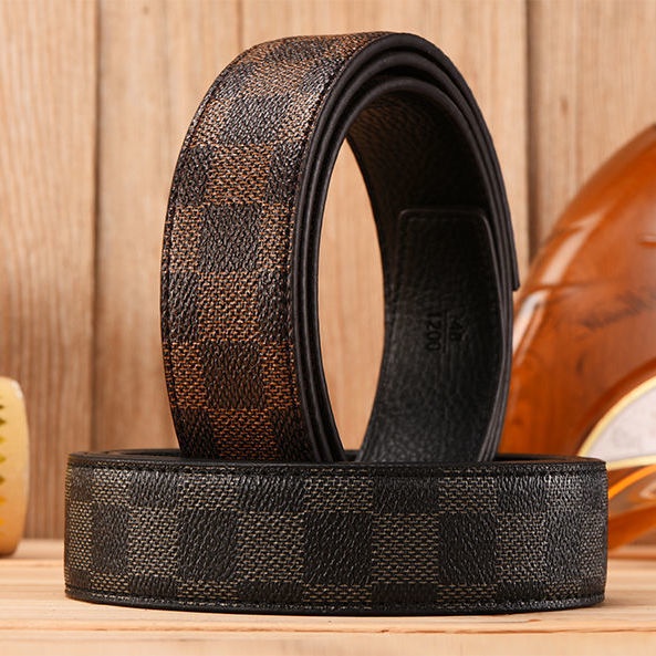 Thắt Lưng Da Bò 100% Không Khóa Tự Động Cho Nam  - 11