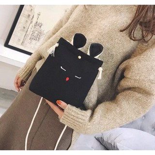 TÚI ĐEO CHÉO ULZZANG (TÚI BUCKET DÂY XÍCH VÀ TÚI TAI THỎ) SIÊU CUTE