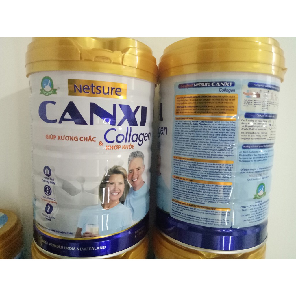 Sữa Netsure Canxi Collagen lon 900g