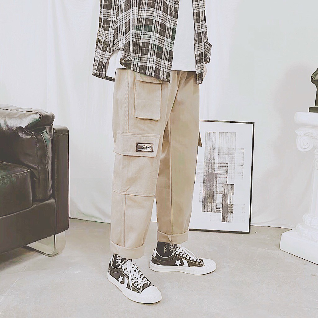 Quần jogger kaki túi hộp vải bao đẹp hàng y hình, bao đẹp | BigBuy360 - bigbuy360.vn